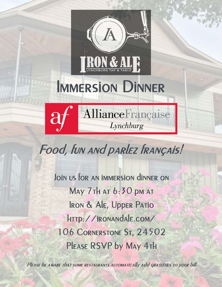 Immersion Dinner May 2026
