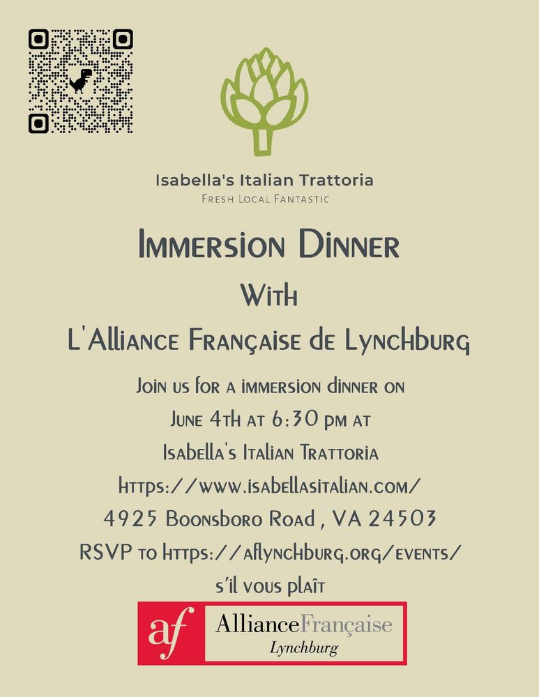 Immersion Dinner June 2026