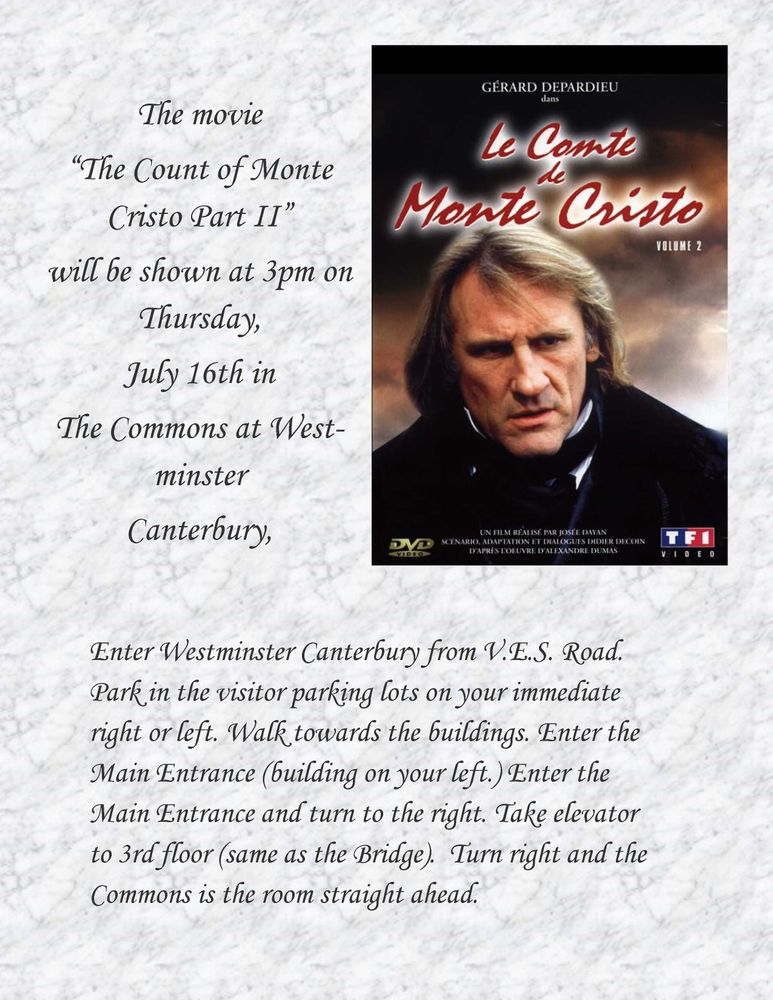 French Cinema - The Count of Monte Cristo, Part II