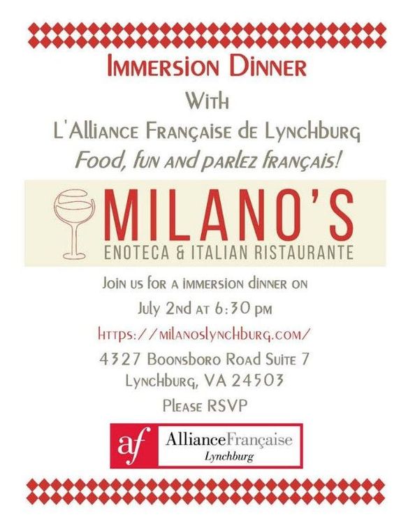 Immersion Dinner July 2026